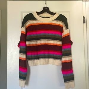 American eagle striped slight cropped sweater.  Size xs